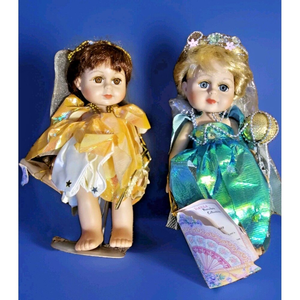 DANEA Dan & EA Collection ❤️️ DOLL Pair SABRINA and MAGAN 8" Fairy Dolls